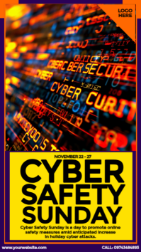 Cyber Safety Sunday Design Instagram 快拍 template