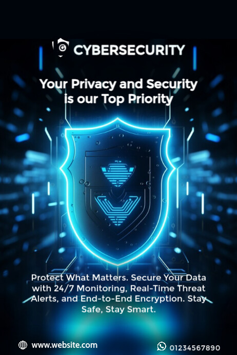 Copy of Cyber Security Ad Template Poster | PosterMyWall