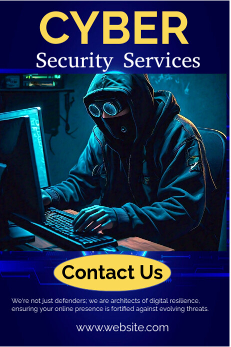 Security Poster Example Cyber Security Services Posters Template | PosterMyWall