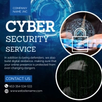 cyber security design template Instagram Post