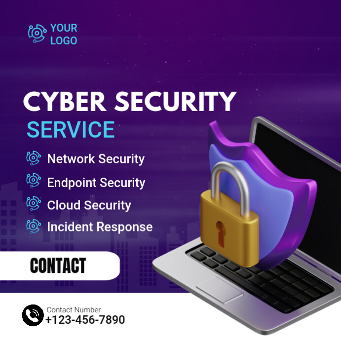 Custom Security Posters cyber security posters Template | PosterMyWall