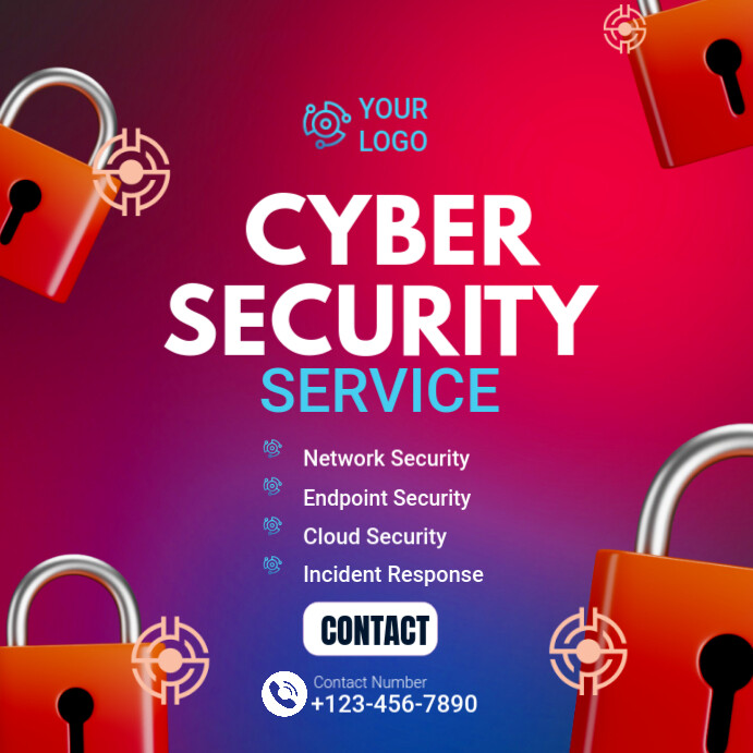 Security Poster Example cyber security posters Template | PosterMyWall