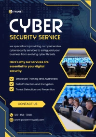 cyber security service template A4
