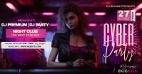 CYBERPUNK CYBER PARTY INVITATION TEMPLATE Imagen Compartida en Facebook