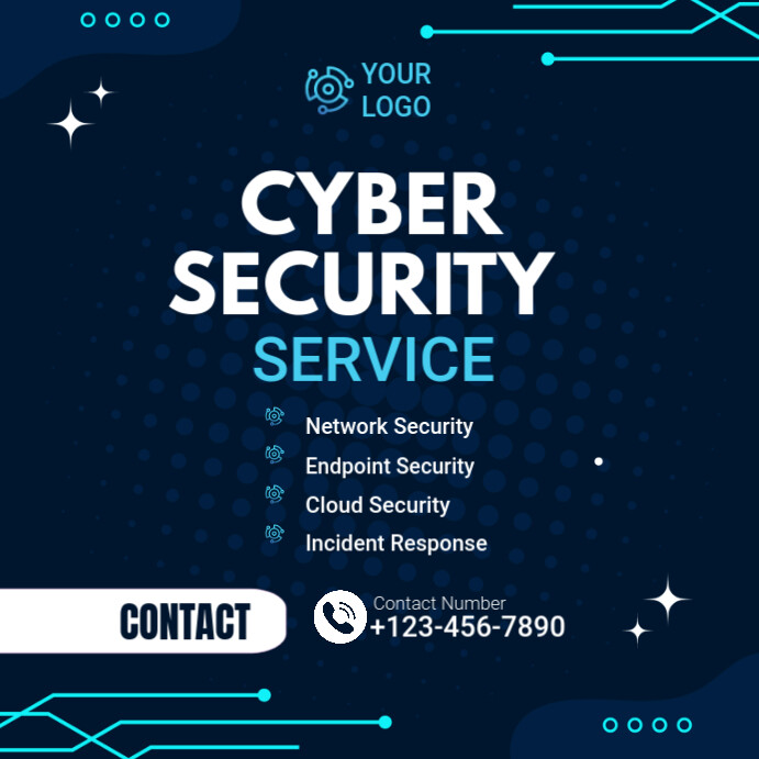cybersecurity Instagram Post template