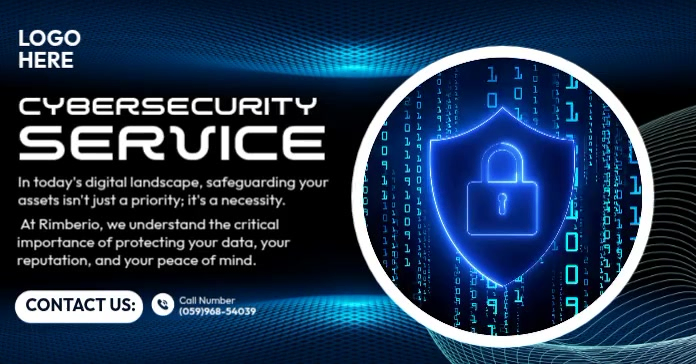Cybersecurity Ad Cybersecurity Service Ads Modelo | PosterMyWall