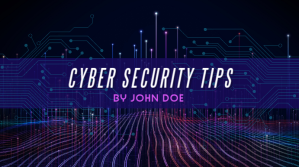 Cybersecurity youtube channel cover Coverfoto til YouTube-kanal template