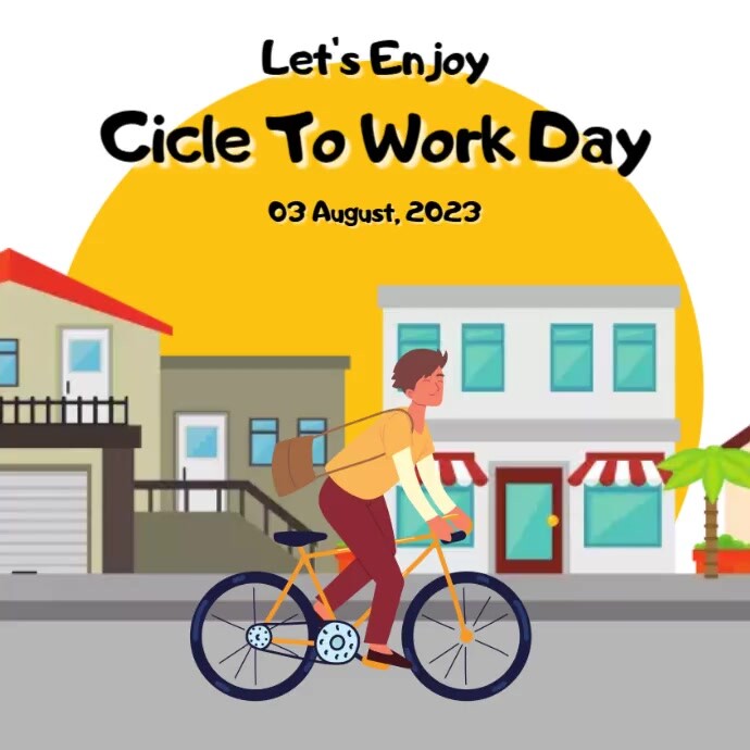 Cycle to Work Day template | PosterMyWall