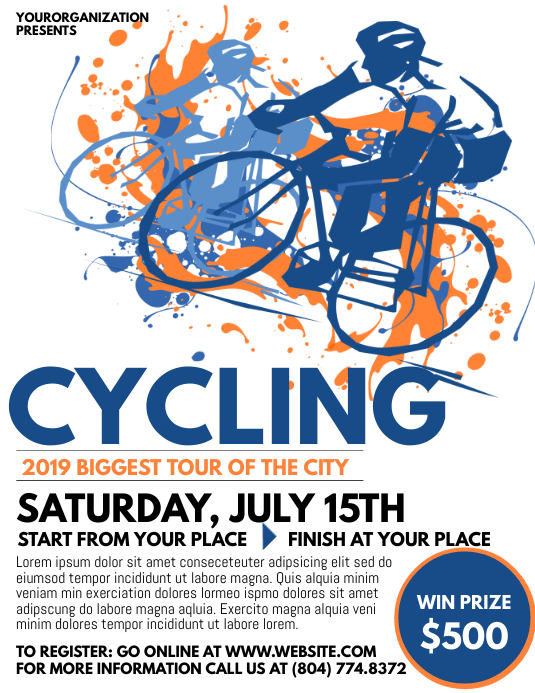 Cycling Template | PosterMyWall