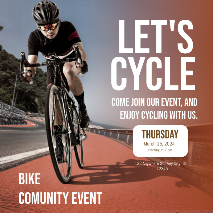 Cycling event template | PosterMyWall