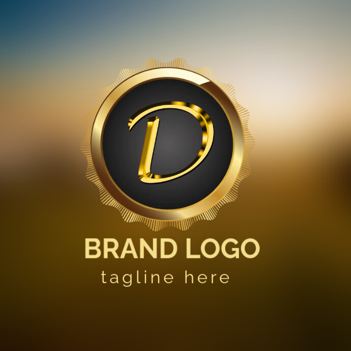 D BRAND LOGO template