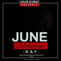d day EVENT AD TEMPLATE Cuadrado (1:1)