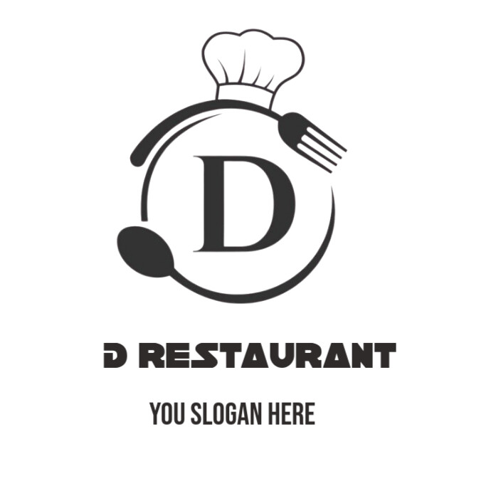 D restaurant logo, food logo, kitchen logo Template | PosterMyWall
