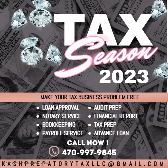 Tax Season Flyer, Tax Flyer Template, Tax Pre | PosterMyWall