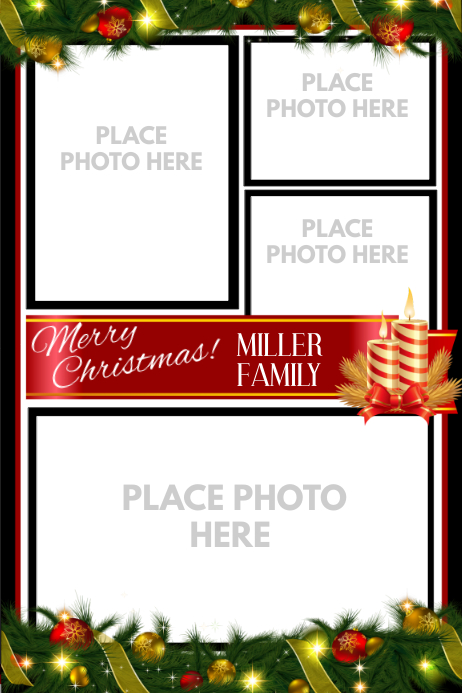 Family Christmas Collage Template Postermywall
