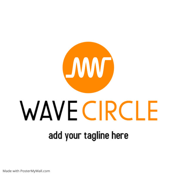 iconic orange and black logo design template