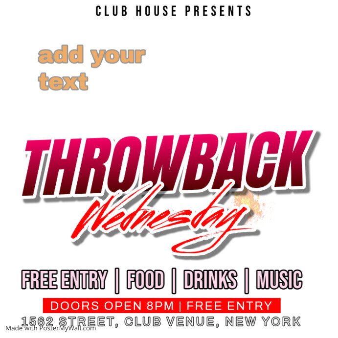 throwback thursdays PosterMyWall