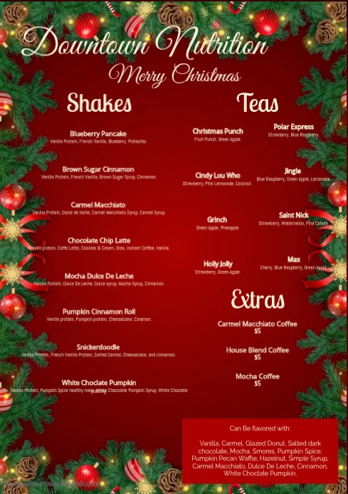 Christmas,Christmas retail,menu | PosterMyWall