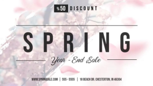 Spring Fashion Sale Video Advert template