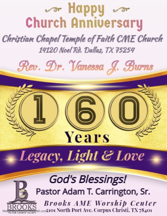 Church Anniversary Poster PosterMyWall