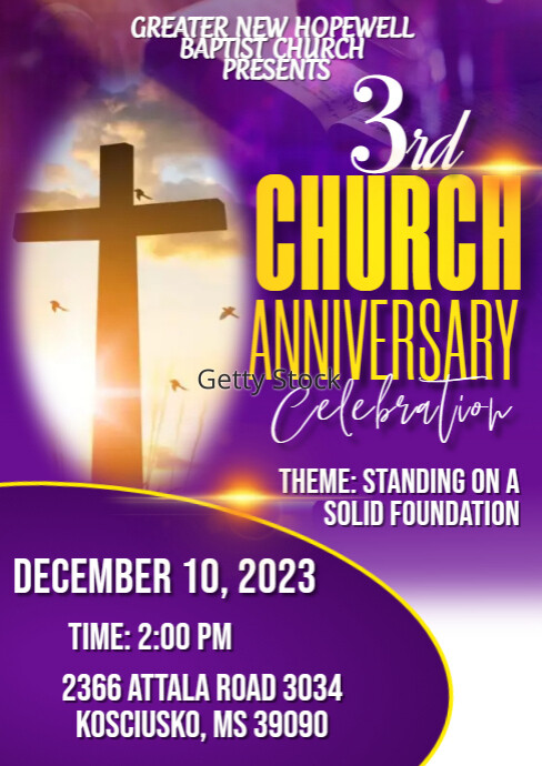CHURCH ANNIVERSARY FLYER PosterMyWall