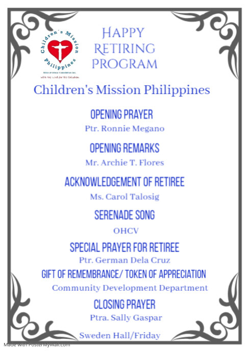 printable church program templates free downl | PosterMyWall