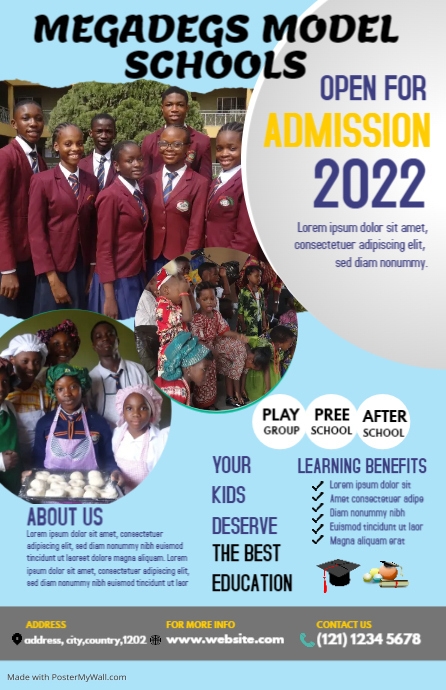 Copy of Copy of School admission Flyer Template | PosterMyWall