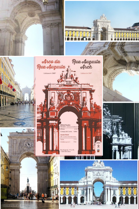 Rua Augusta Arch, Lisbon Plakkaat template