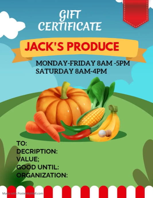 Farmer's Market, Fresh Produce PosterMyWall