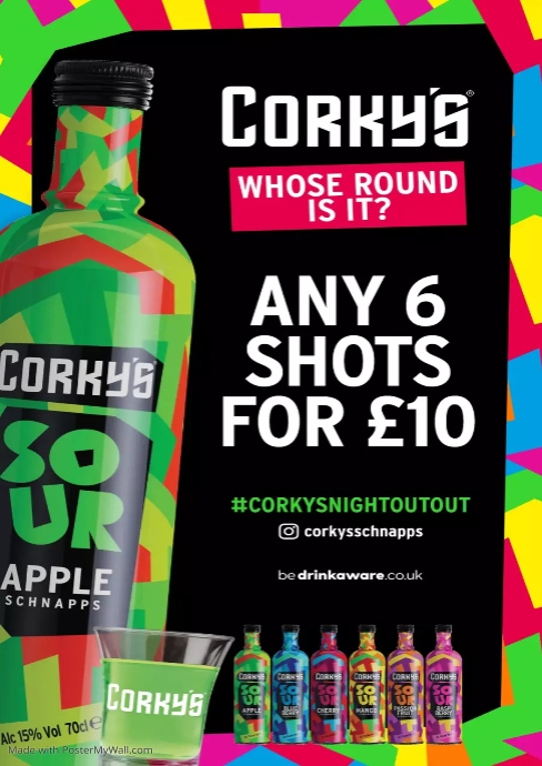 Corkys A2 PosterMyWall