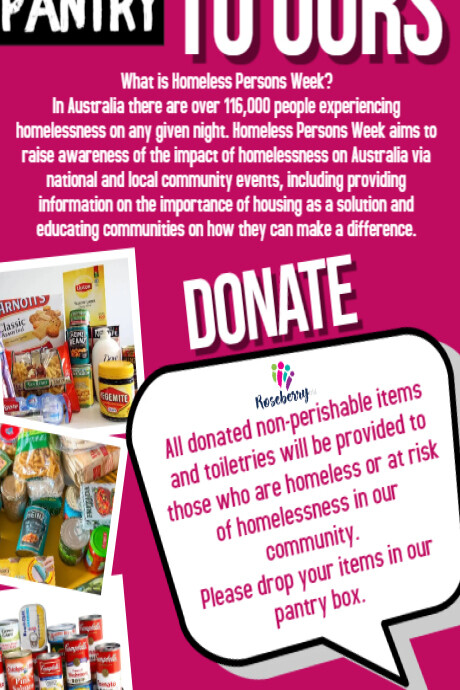 Feed The Homeless Poster template