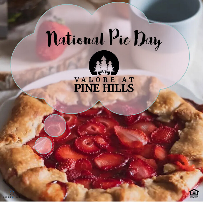 National Strawberry Rhubarb Pie Day PosterMyWall