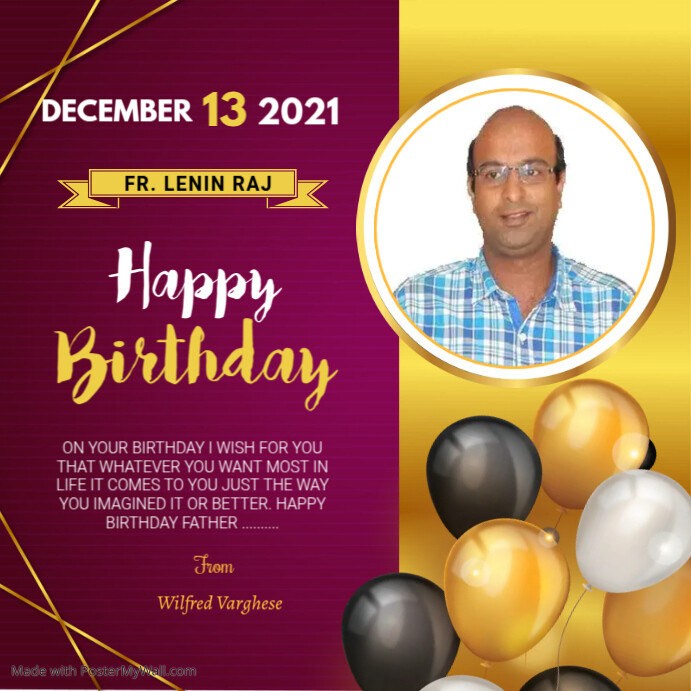 Copy of LENIN RAJ | PosterMyWall