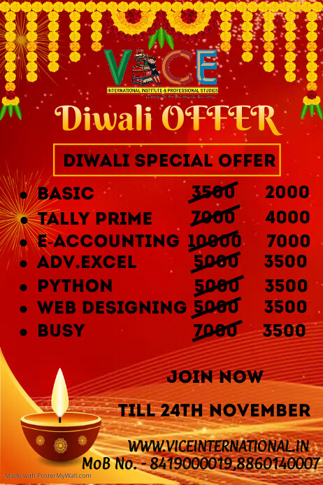 Diwali Poster template