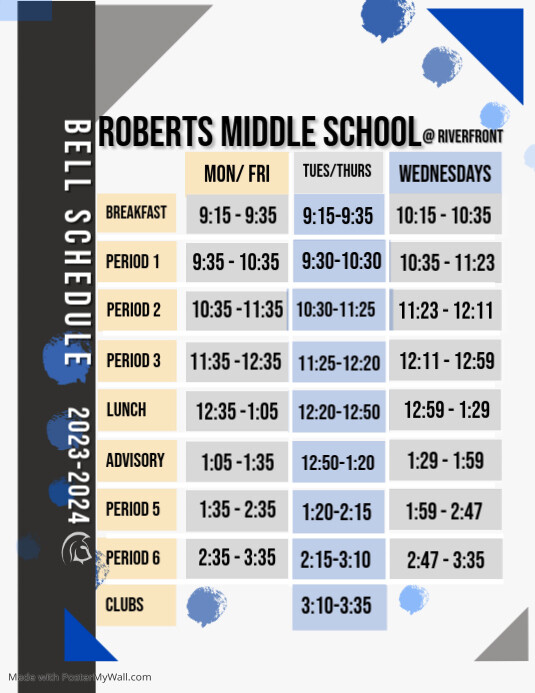 Bell Schedule 2223 (2) PosterMyWall