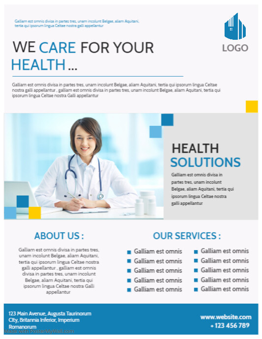 corporate health flyer advertisement