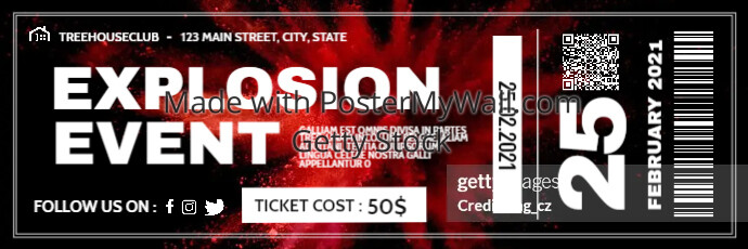 explosion event paint explosion red and black