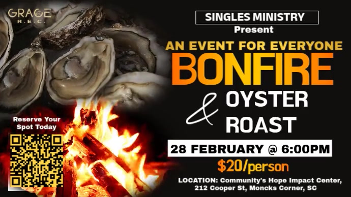 Grace Singles Bonfire & Oyster Roast