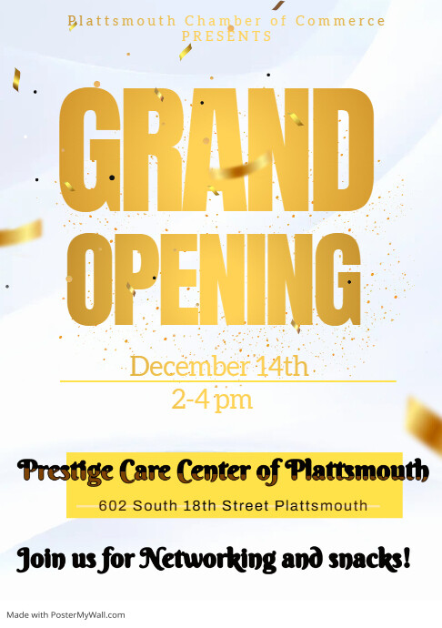 grand opening flyer A5 template