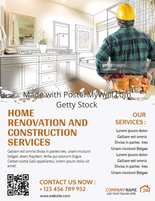 Copy of professional handyman services yellow