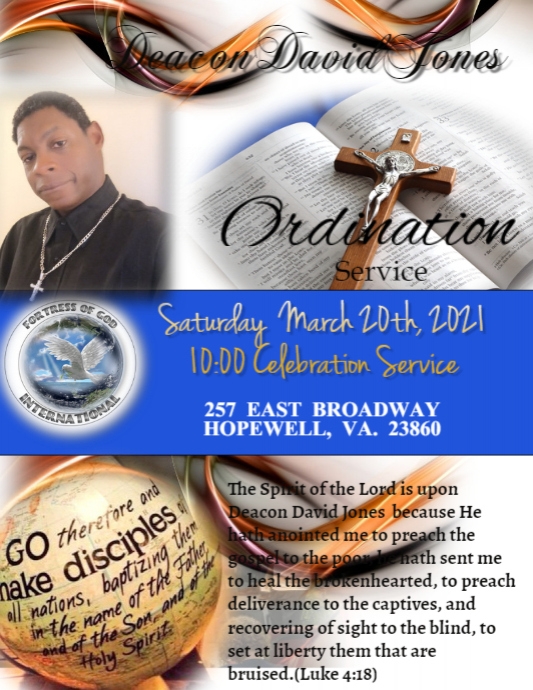 Copy of Ordination Service PosterMyWall Copy of Ordination Service PosterMyWall