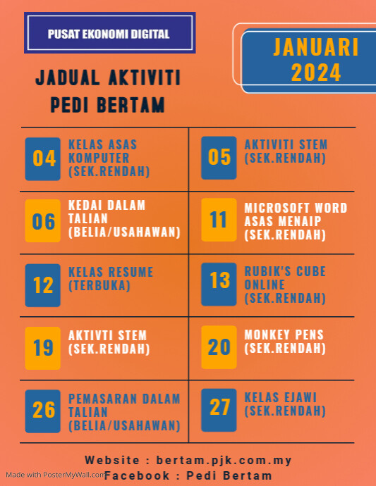 JANUARI 2024 PosterMyWall