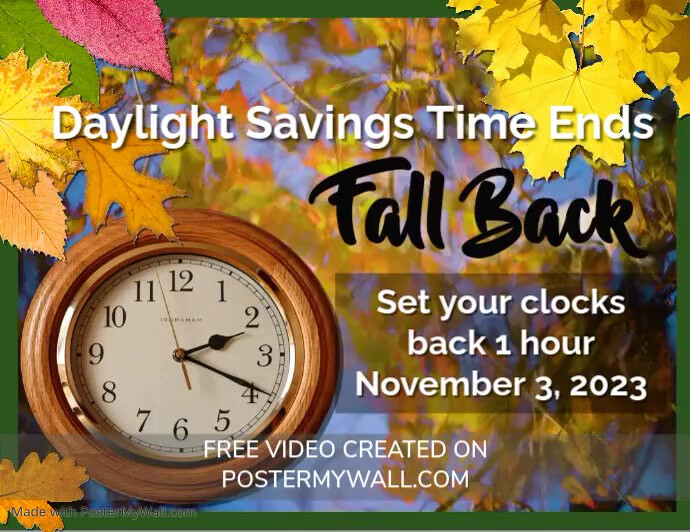 Fall Back 2022 PosterMyWall