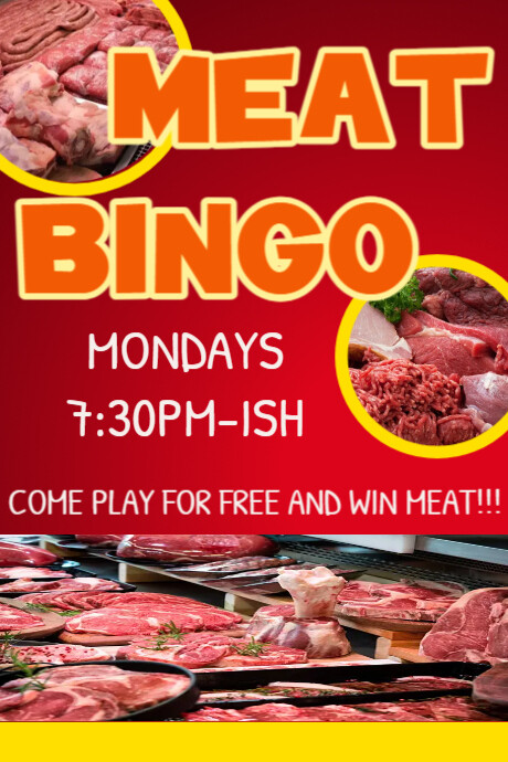 meat special Poster template