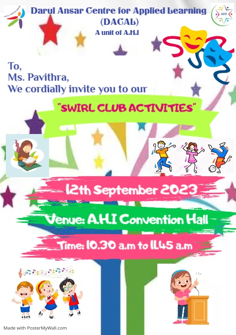 kids festival A5 template