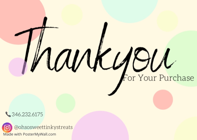 Copy of pastel thank you card TJ | PosterMyWall