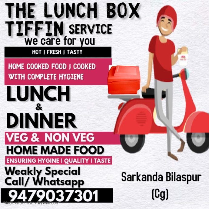 Copy of Online Tiffin Service Promo Template PosterMyWall