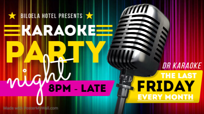 KARAOKE NIGHT BANNER | PosterMyWall