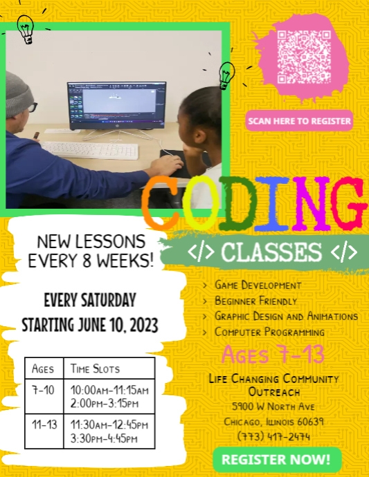 Coding Classes (English) | PosterMyWall