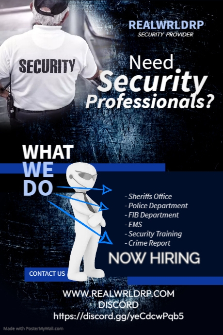 Security Company Flyer Poster template